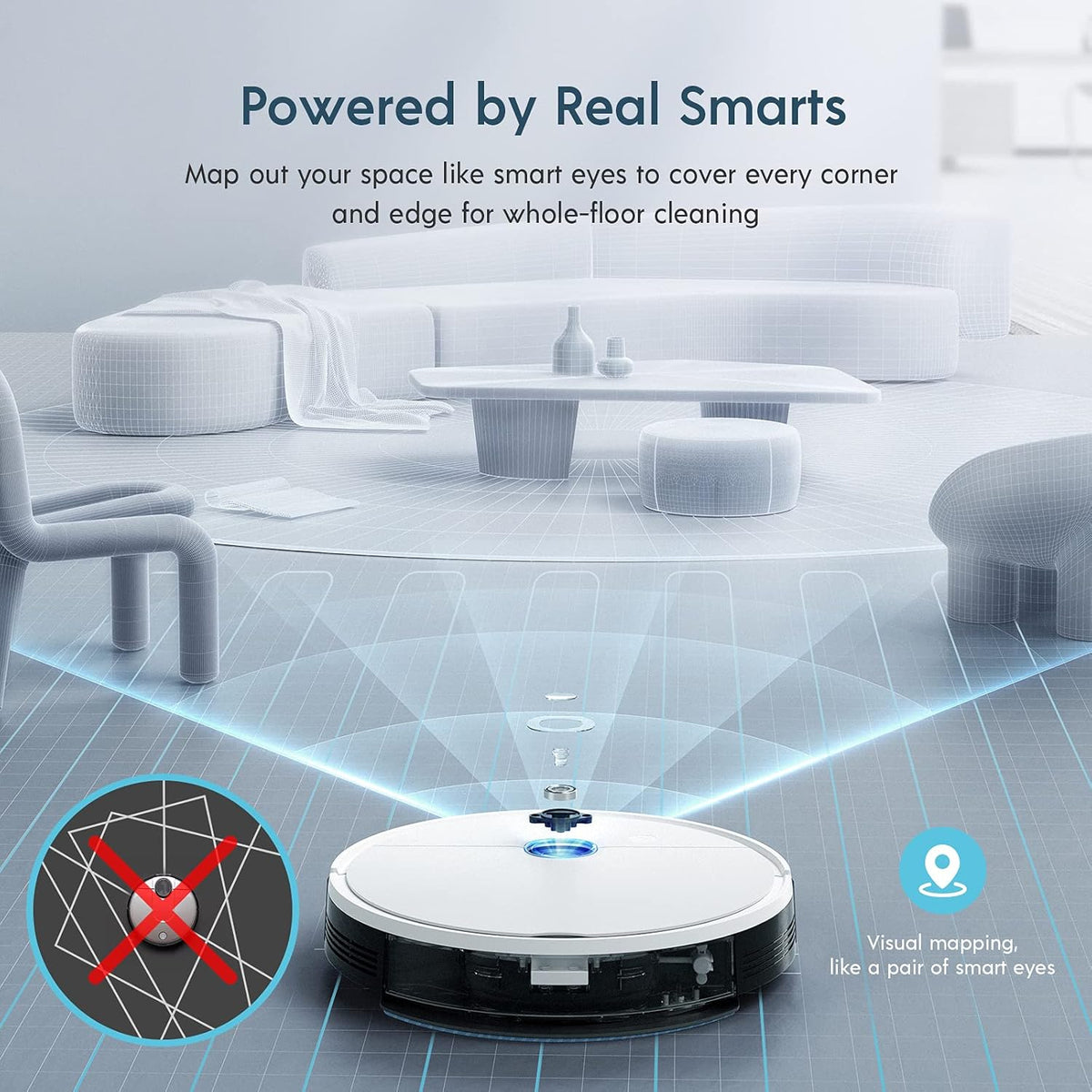 Robot Vacuum with 3000Pa Suction Power Z65520