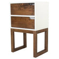 Brown 2-Drawer End Table C124758