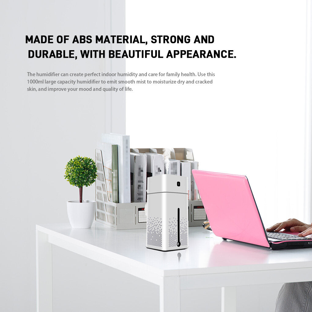 White 1000ml USB Aroma Diffuser Humidifier D8224