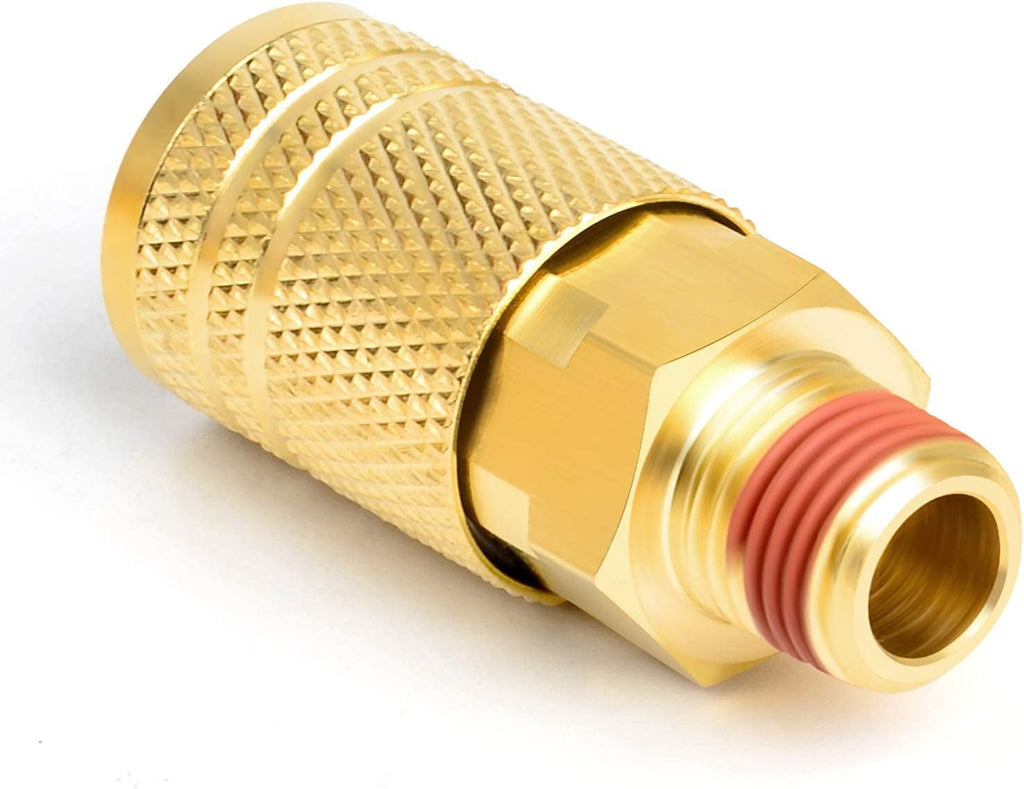 12PCS 1/4-Inch Brass Quick Connect Air Coupler C73949