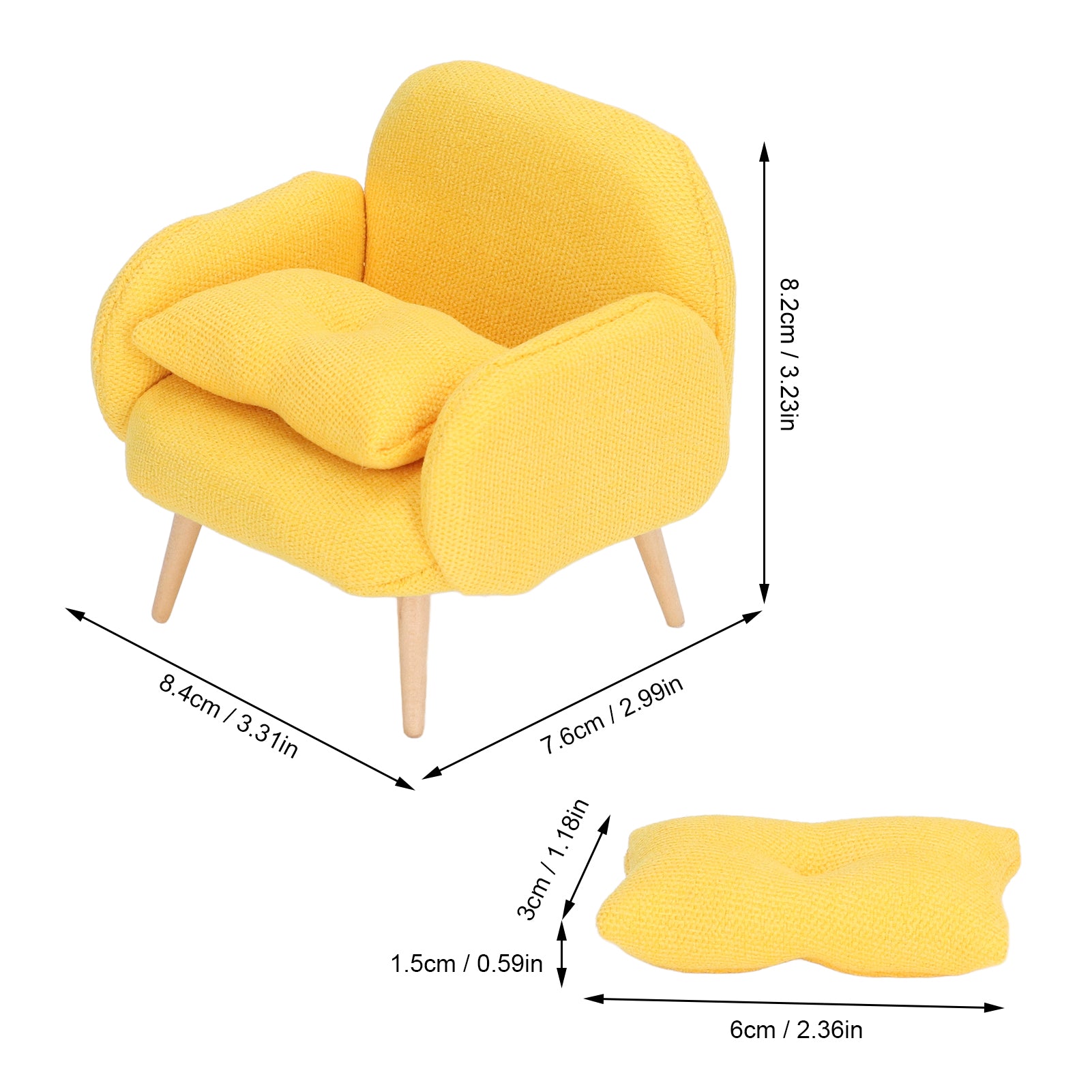 1:12 Scale Dollhouse Sofa Miniature Furniture Toy M27054
