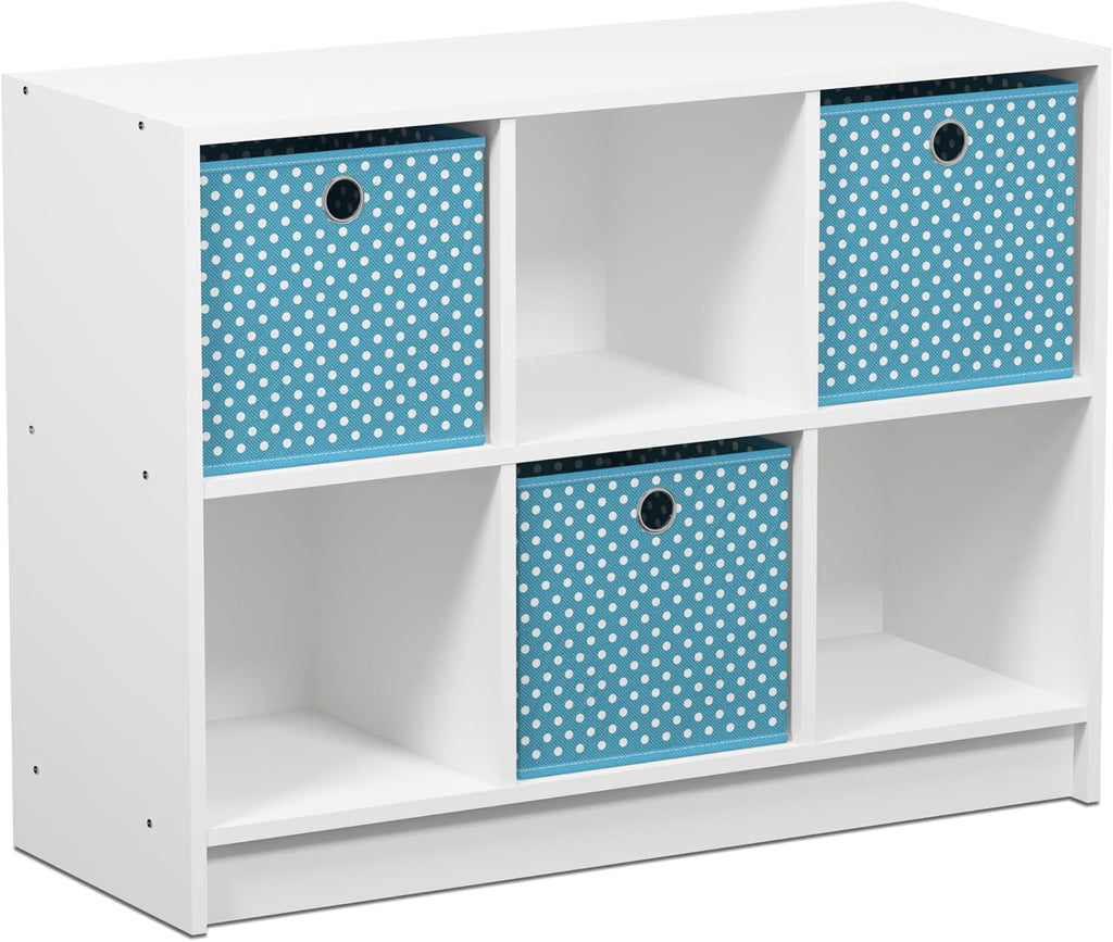 White/Black 3x2 Bookcase Storage L8397