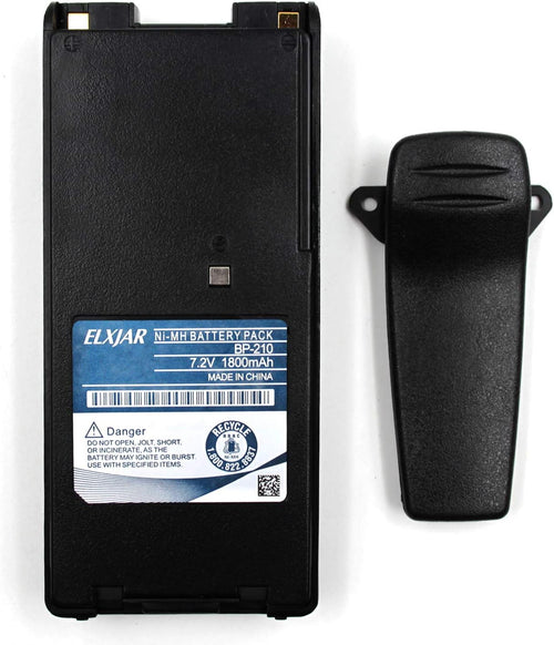 (2-Pack) 7.2V 1800mAh Ni-MH Replacement Battery for ICOM Radios A413751