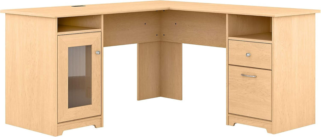 Ash Gray L Shape Desk N89128