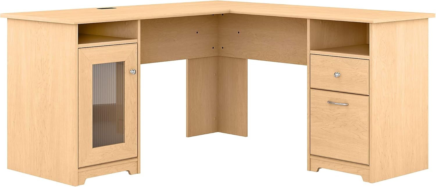 Ash Gray L Shape Desk N89128