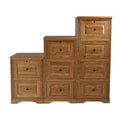3-Drawer Vertical Filing Cabinet, Medium Light Oak A6025