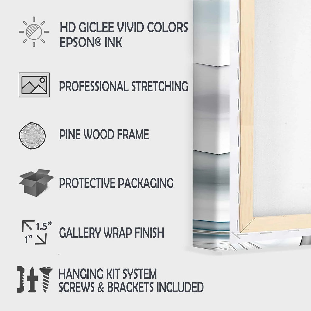 3 Piece Graphic Art on Wrapped Canvas Set L35649