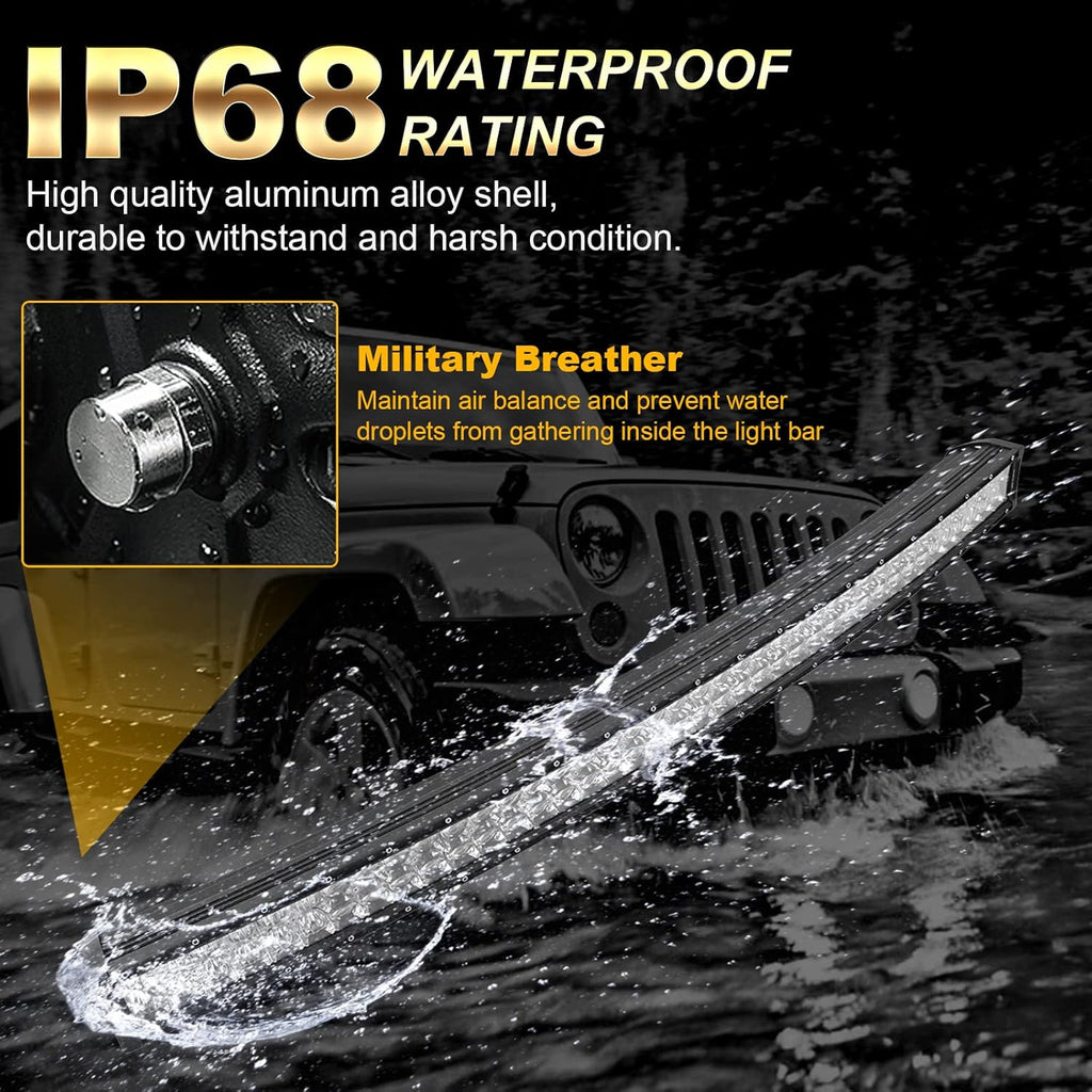 42” 240W LED Work Light Spot Flood Combo Beam with Wiring Harness Y238