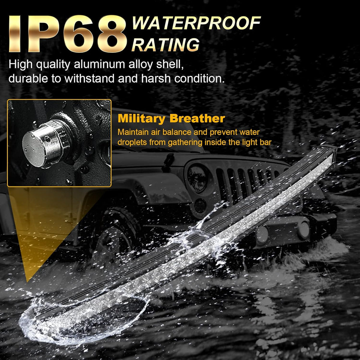 42” 240W LED Work Light Spot Flood Combo Beam with Wiring Harness Y238
