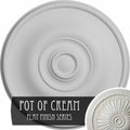 11 3/4x22OD x 3/8x22P Ceiling Medallion, Hand-Painted Y8177