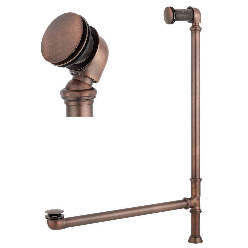 Brushed Nickel Pop-Up Tub Drain with Standard Overflow L353