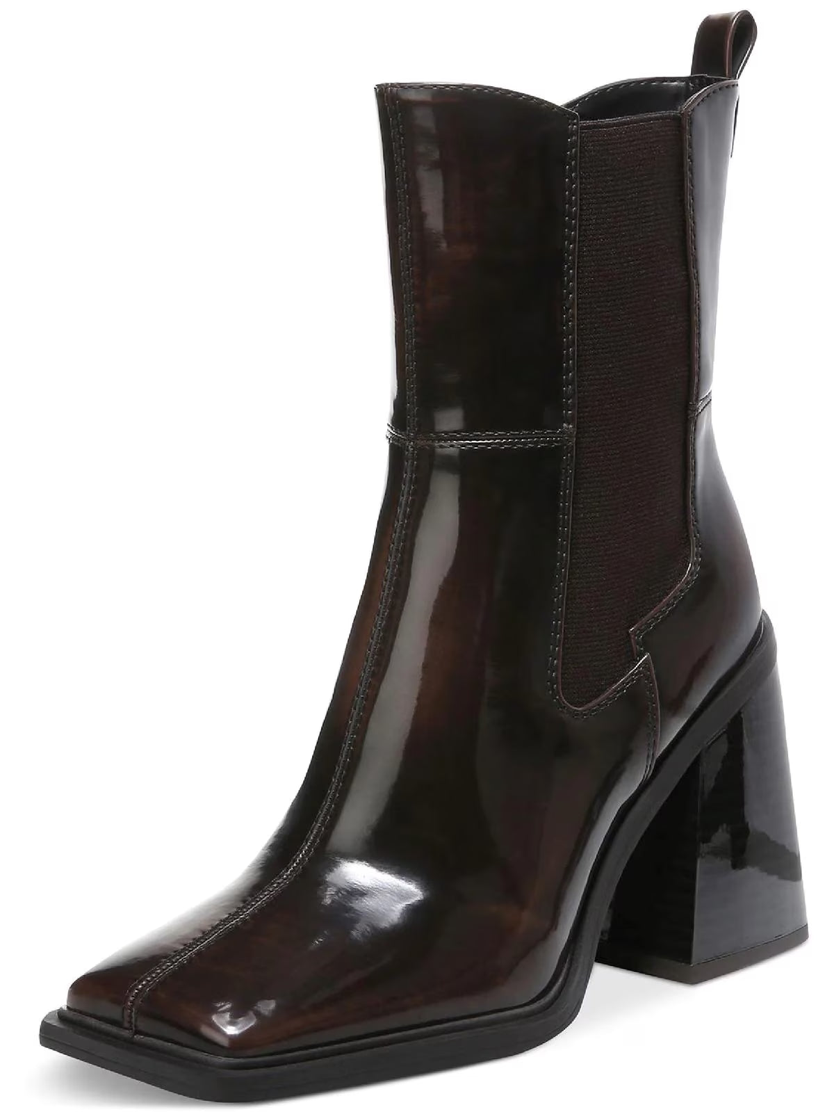 Chestnut Snip-Toe Chelsea Booties W5896