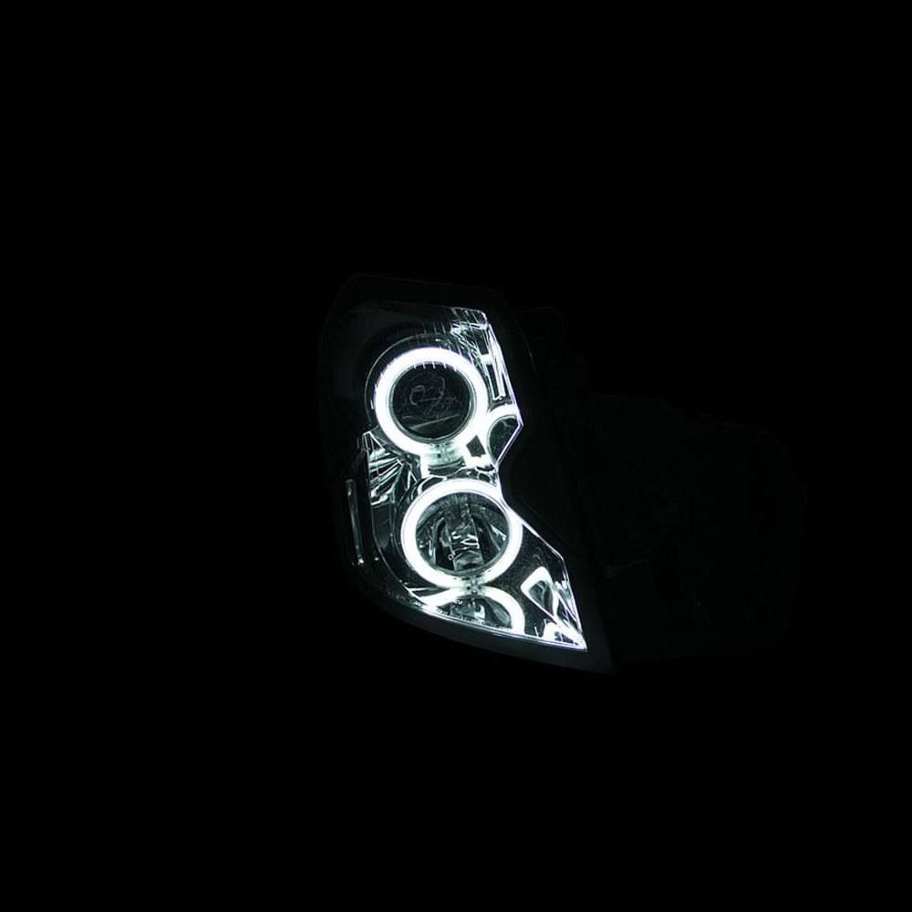 Projector Headlights with Halo Chrome Y98243