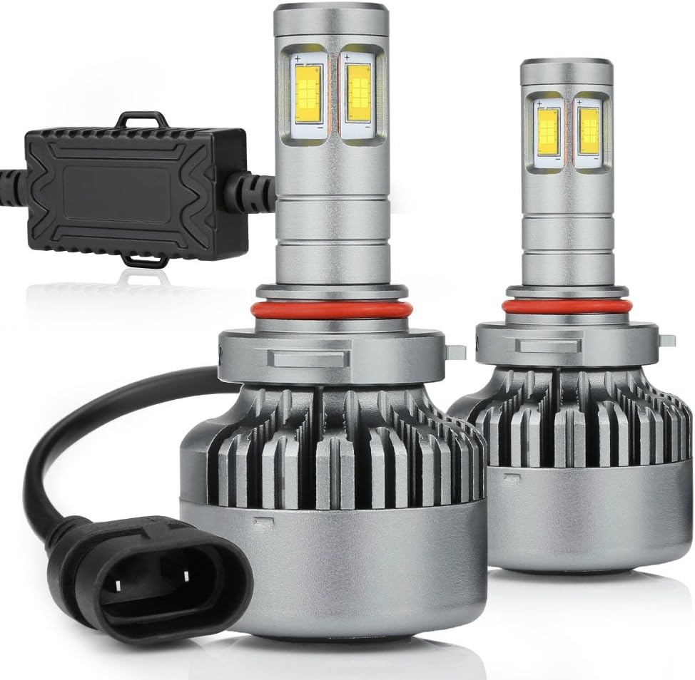 9006 LED Headlight Bulb 100W 6000K Low Beams Fog Lights Pack of 2 B9670