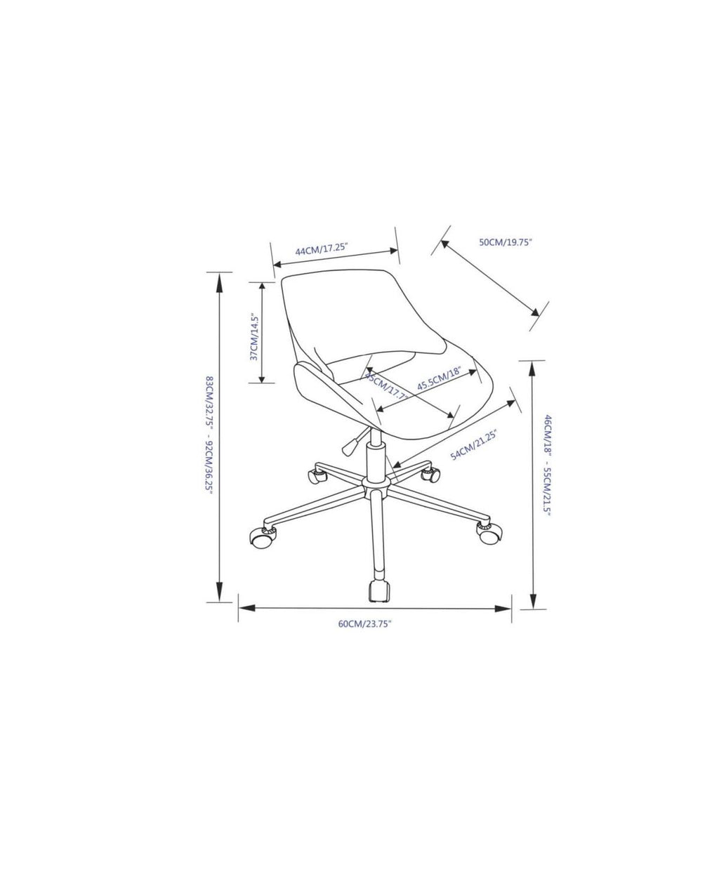 Grey Office Chair K8217