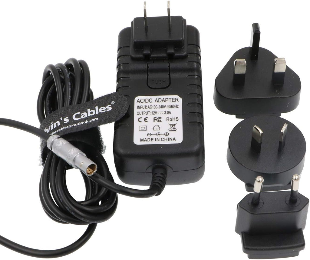Z Cam E2 Power Adapter Cable 4 Pin to Universal AC with US UK EU AU Plugs Pack of 2 R542
