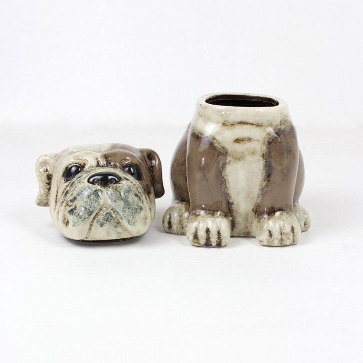Ceramic Bull Dog Canister O937900