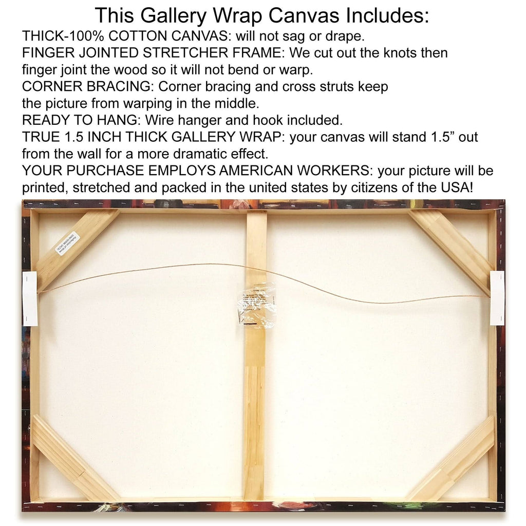 35x22x47x22 Giclee Print on Canvas E798
