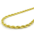 14k Gold Plated 925 Sterling Silver Italian Rope Chain 4mm A36836