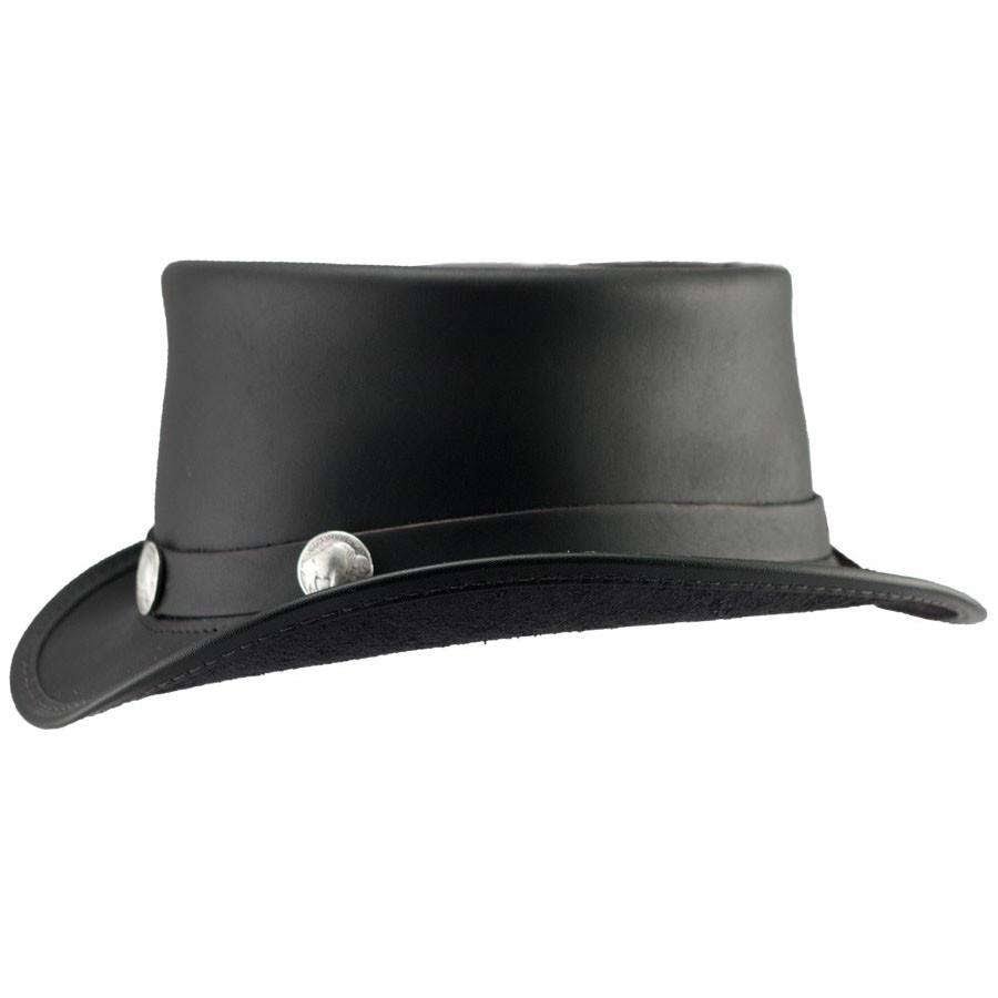 Leather Top Brown X-Large Hat Y74425
