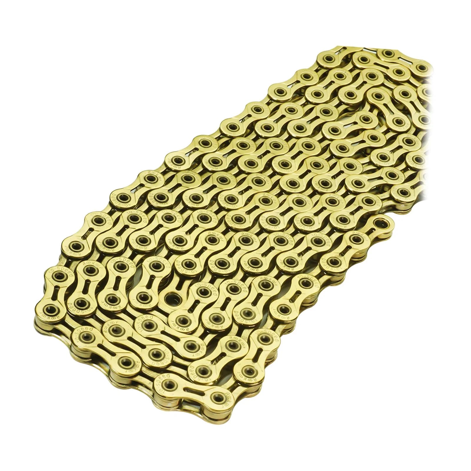Yellow 116 Links Bicycle Chain I365