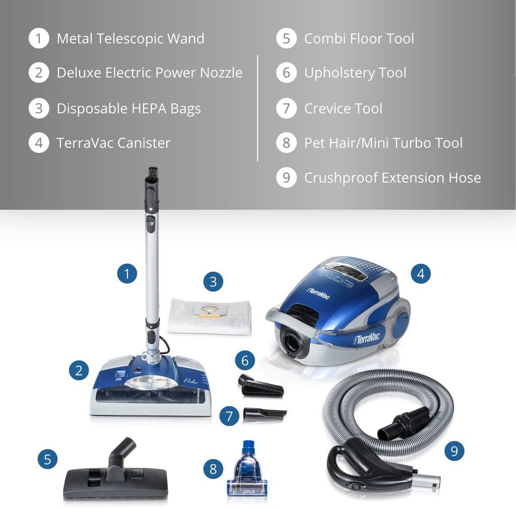 5 Speed Canister Vacuum Cleaner with HEPA Filtration Y2060