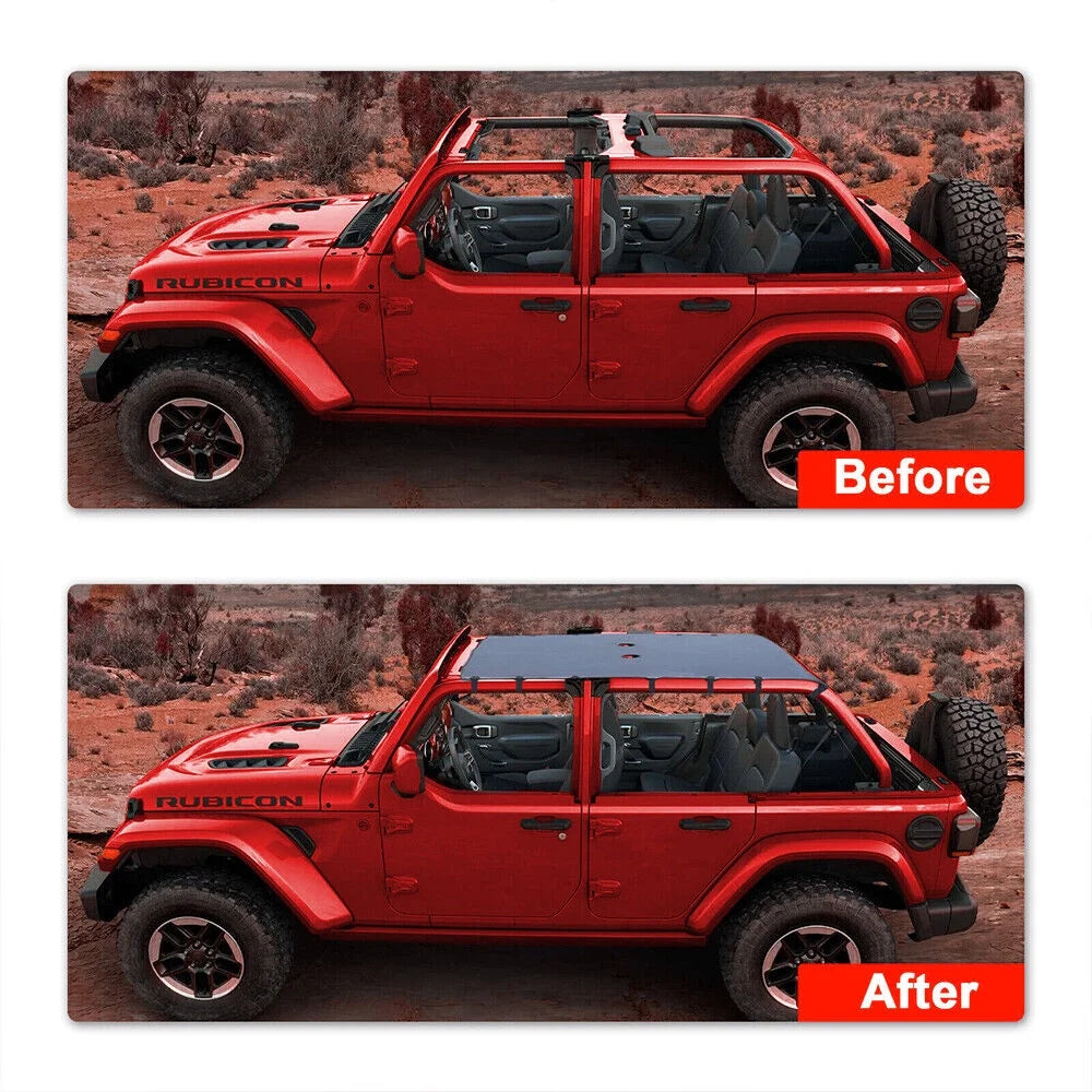 Leather Top Sunshade for Jeep Wrangler JK JKU H6116