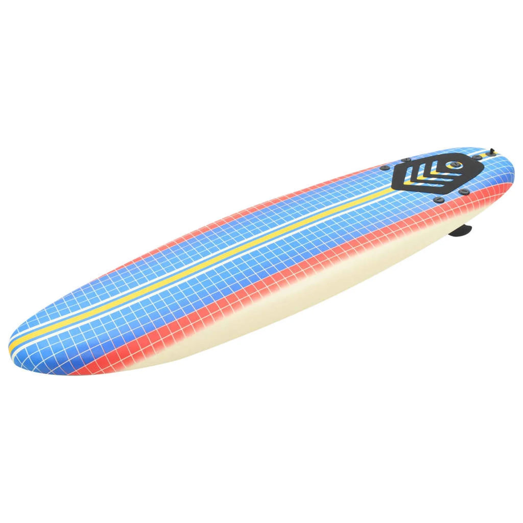 Surfboard with Leash and Plastic Fins Z1684
