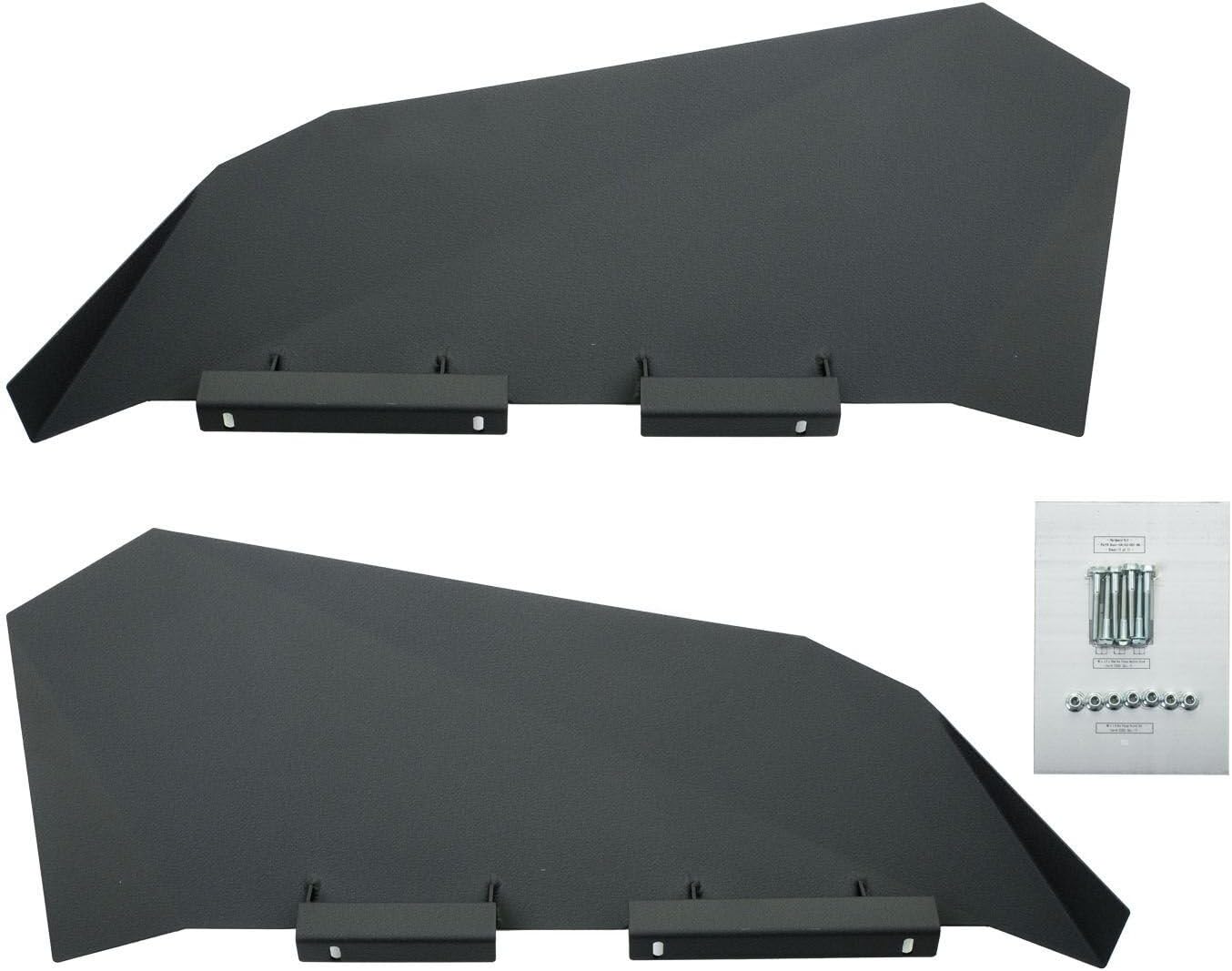 Black Aluminum Lower Door Insert Panels S7813