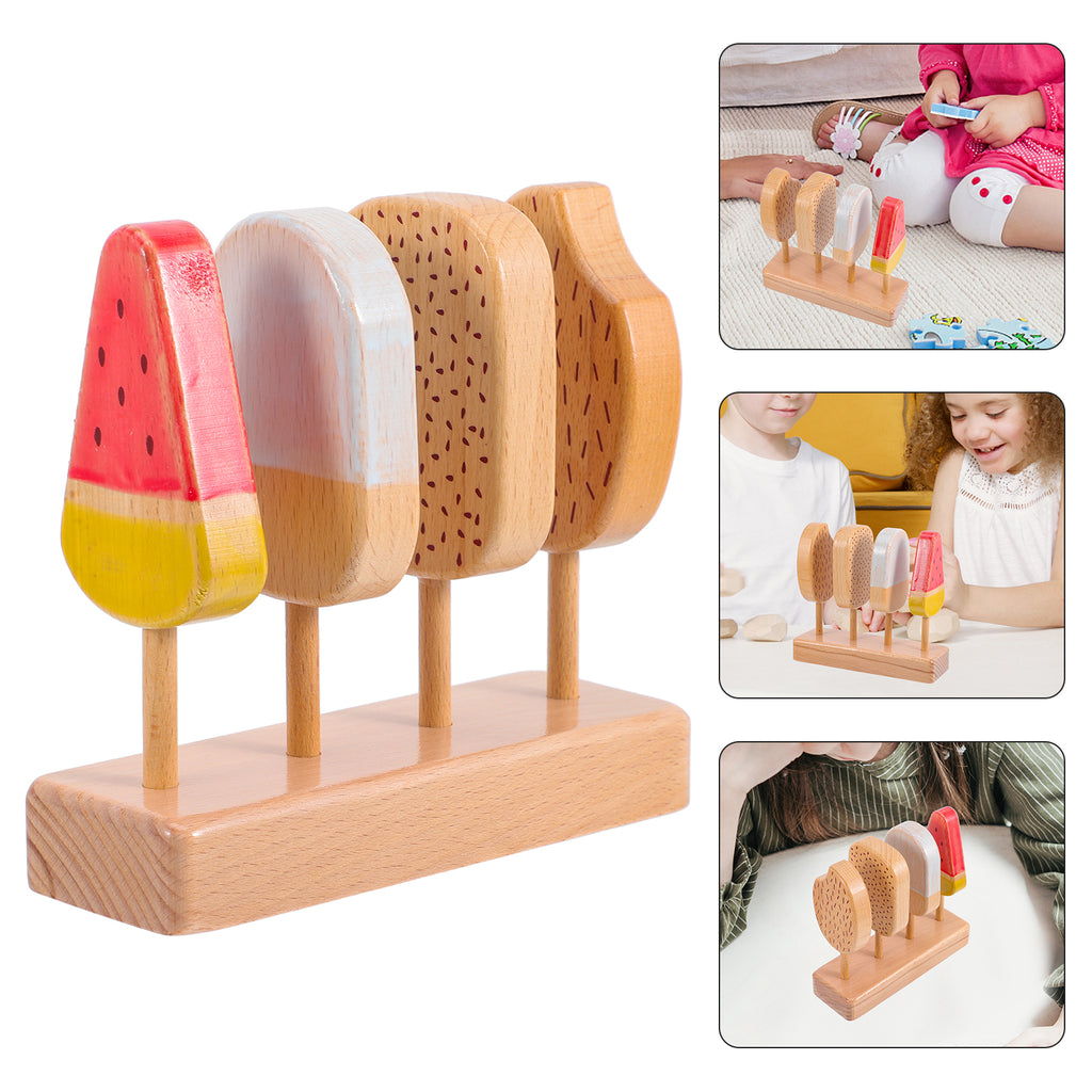 Beech Wooden Ice Cream Toy Playset H470