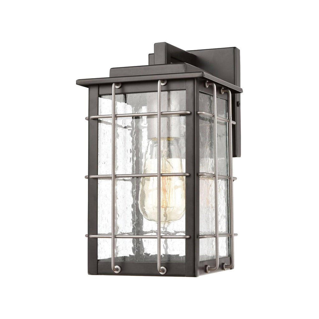 Matte Black 1-Light Sconce W30443