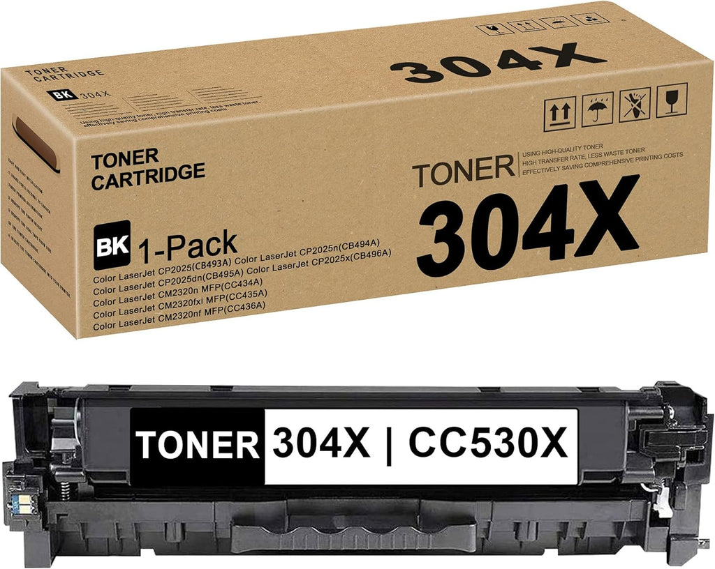 Toner Cartridge Black 1 Pack Replacement for HP Color CM2320n CM2320fxi CM2320nf MFP CP2025 CP2025x Q9287