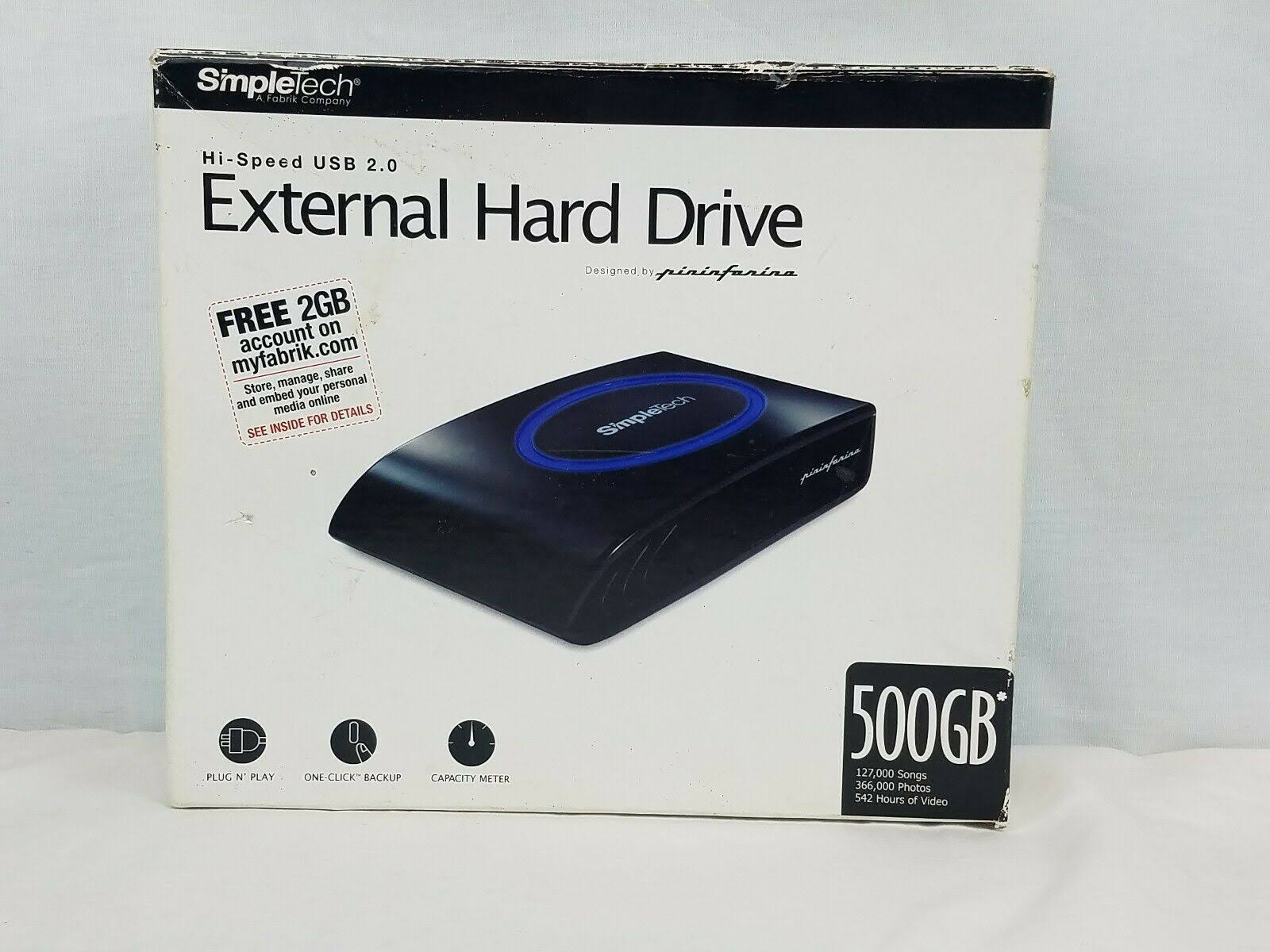500GB USB 2.0 External Hard Drive W437
