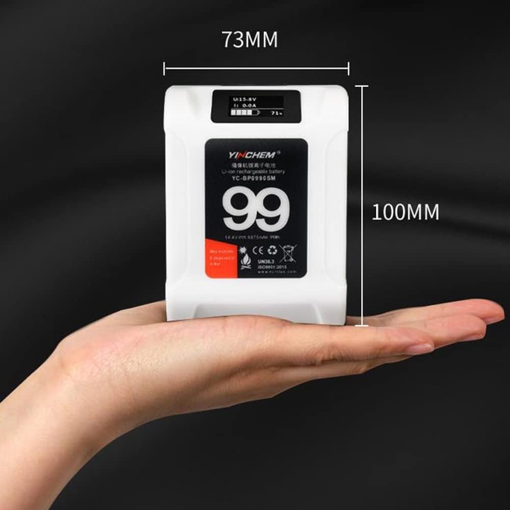 99Wh 14.4V Rechargeable V Mount Battery with D-tap Cable and Charger Q12522