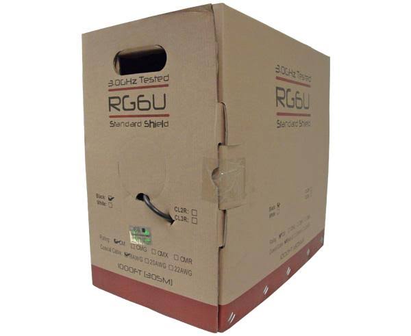 18 AWG CL2 Black Coax Cable W282907