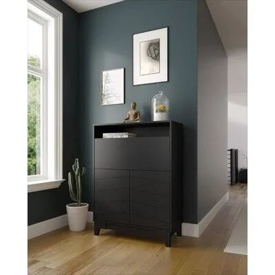 Black Secretary Desk Y873