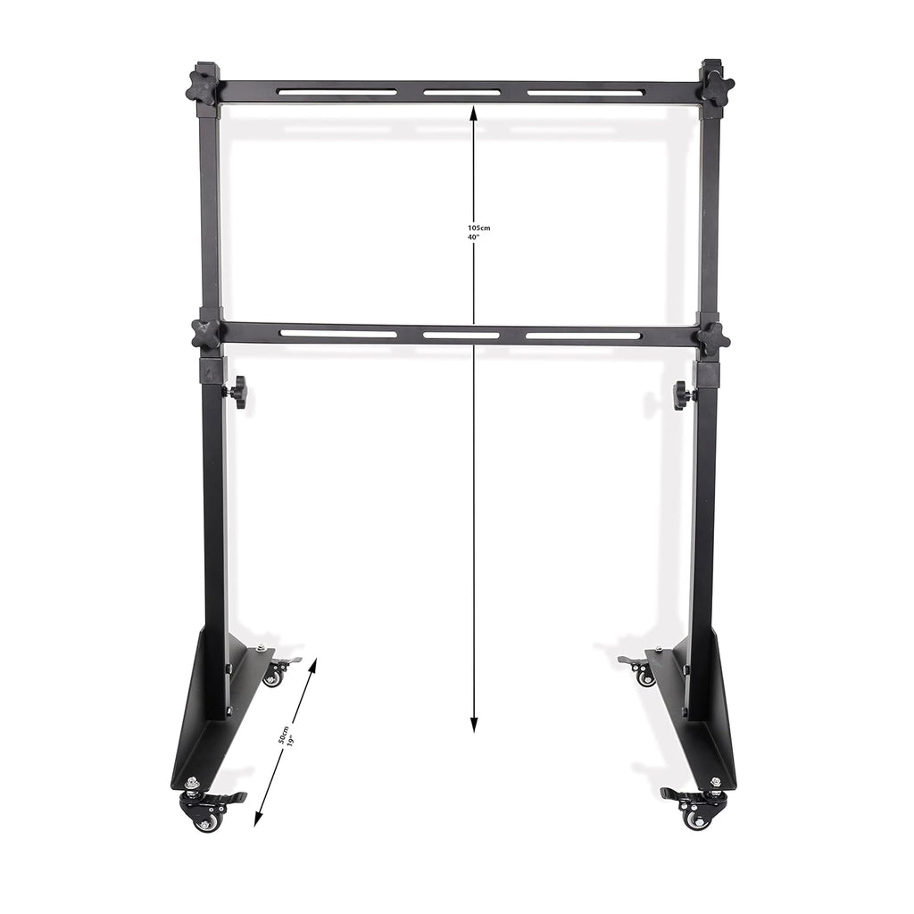 Simulator Monitor Stand with Lockable Castor Wheels and Cable Ties H332174