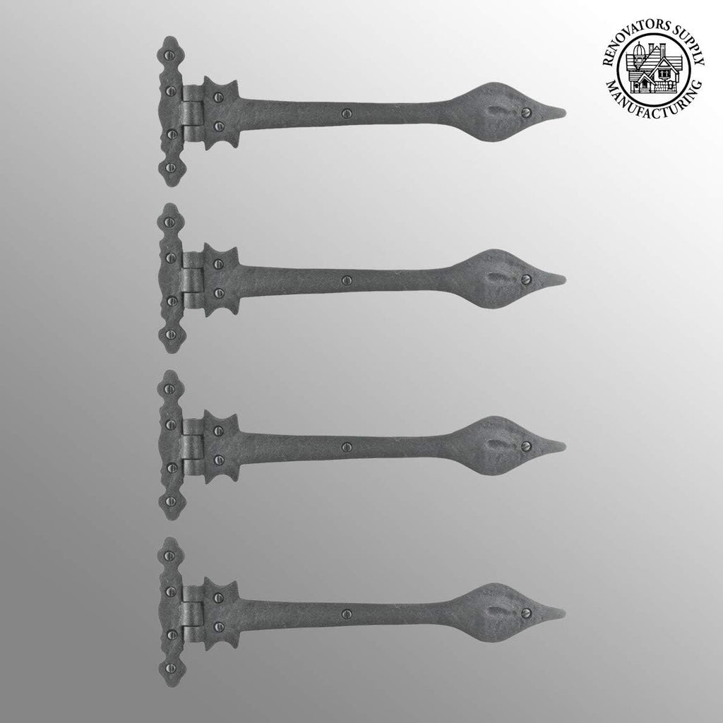 Black Wrought Iron Door Hinge 11.25 Long Pack of 4 Z72143