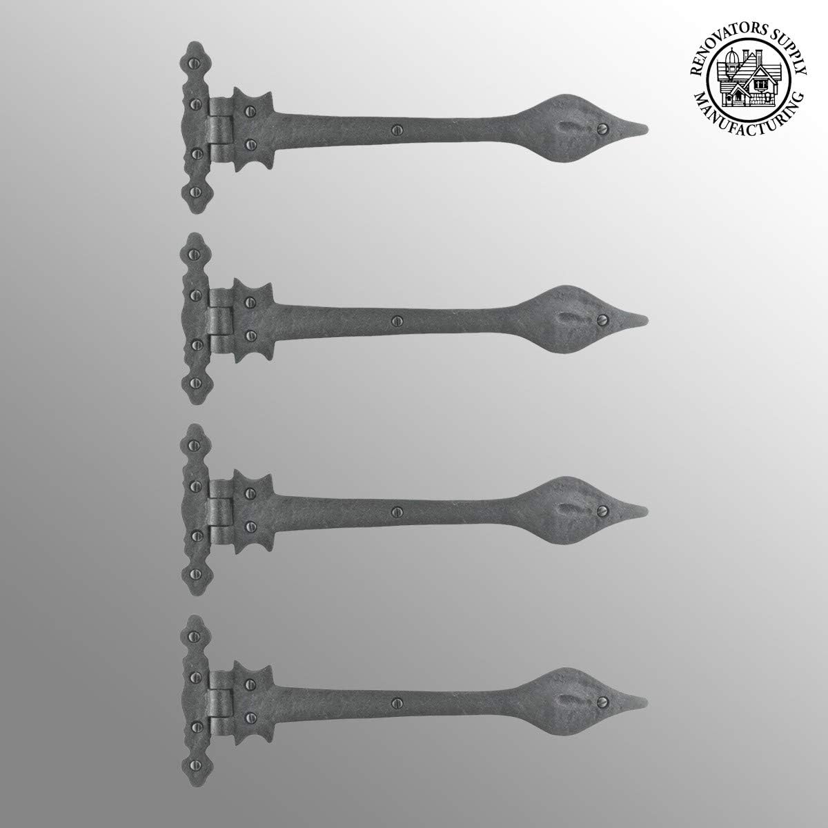 Black Wrought Iron Door Hinge 11.25 Long Pack of 4 Z72143