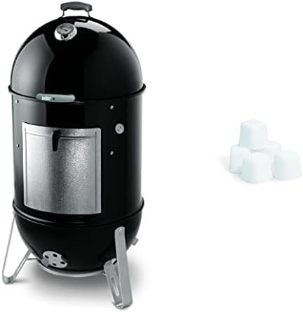 Black Charcoal Smoker and Lighter Cube Bundle I138