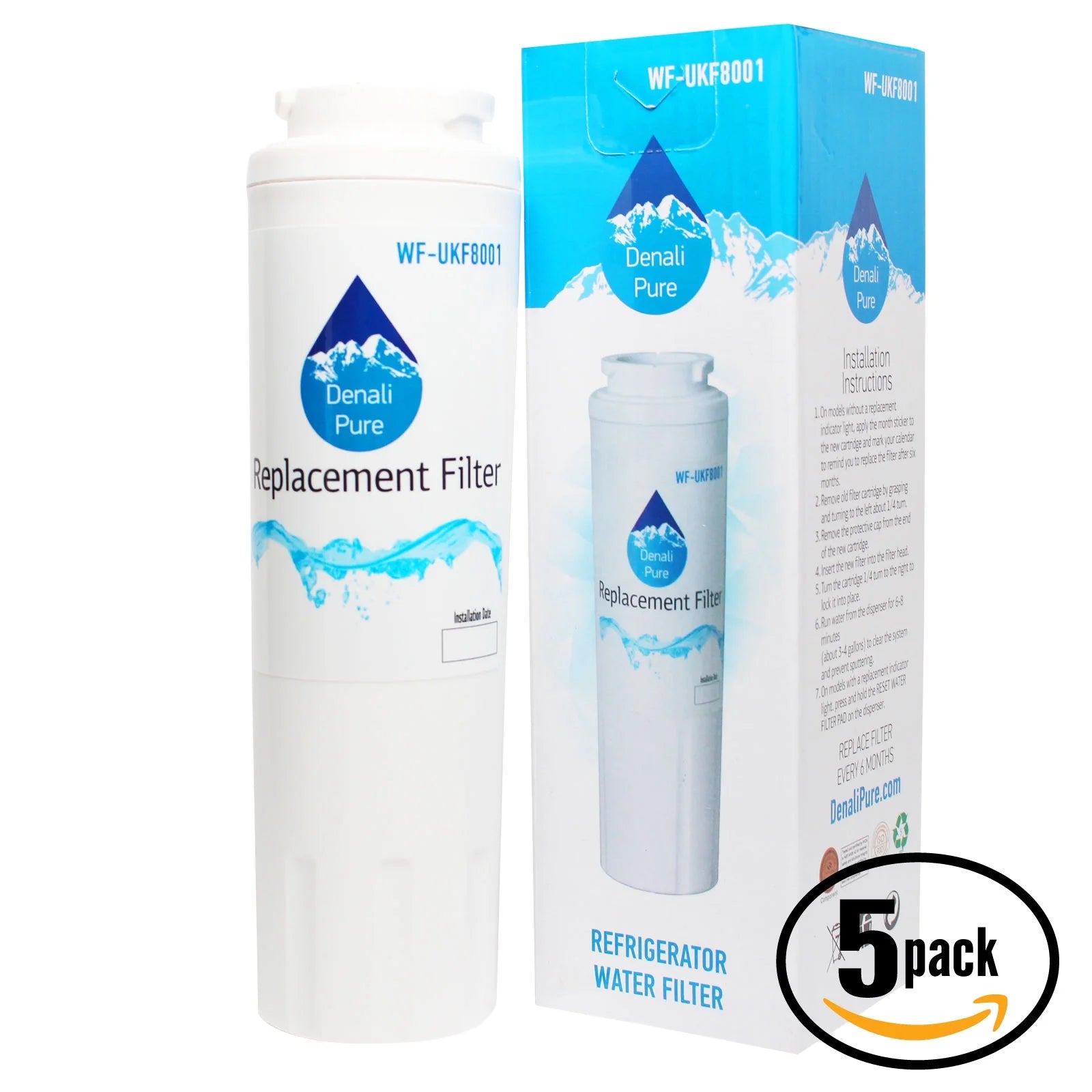 5-Pack Replacement Water Filter Cartridge E454224