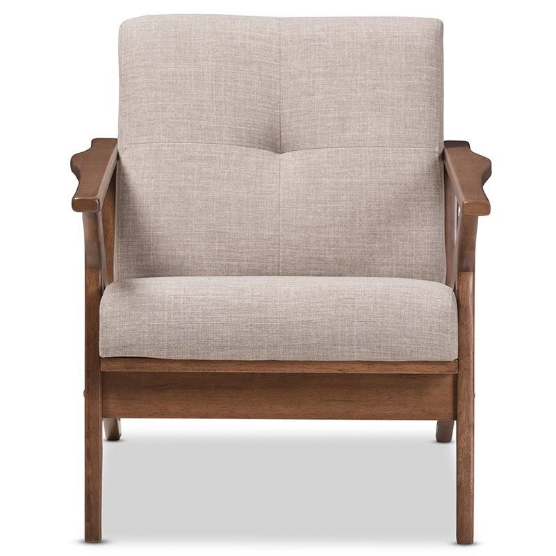 Gray Tufted Accent Arm Chair X901309