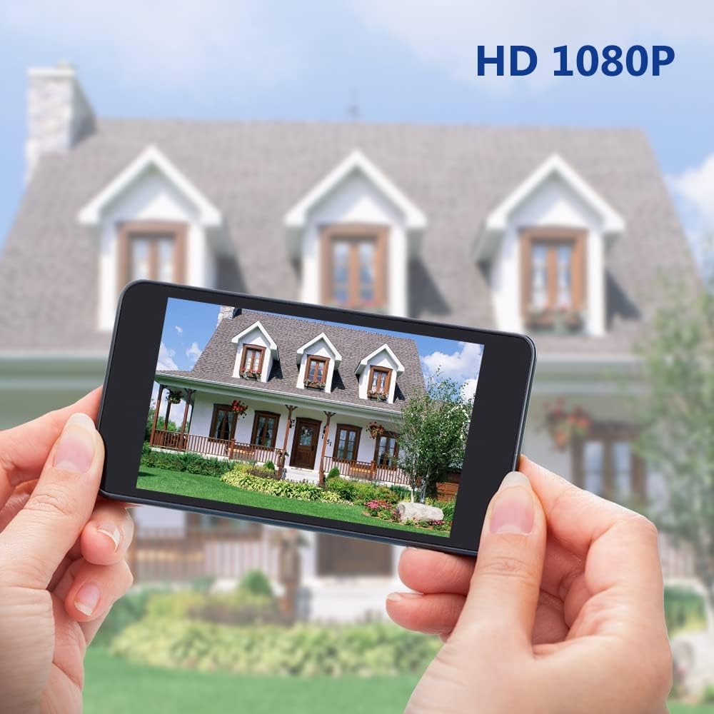 Wireless Video Doorbell Camera 1080p HD, 32GB SD Card, 2.4/5 GHz WiFi, 2-Way Audio, Pack of 2 H3494
