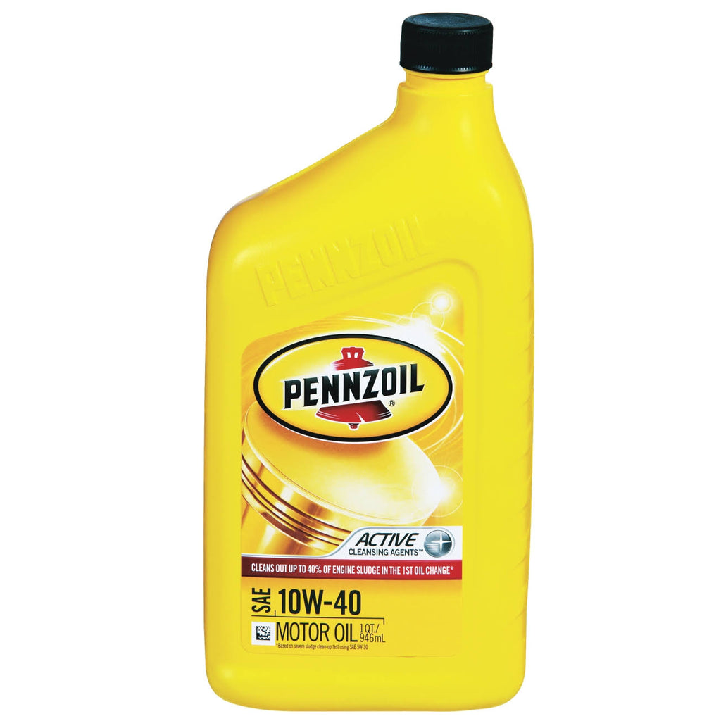 SAE 10W-40 Motor Oil, 12 pack, 1 qt bottles C177650