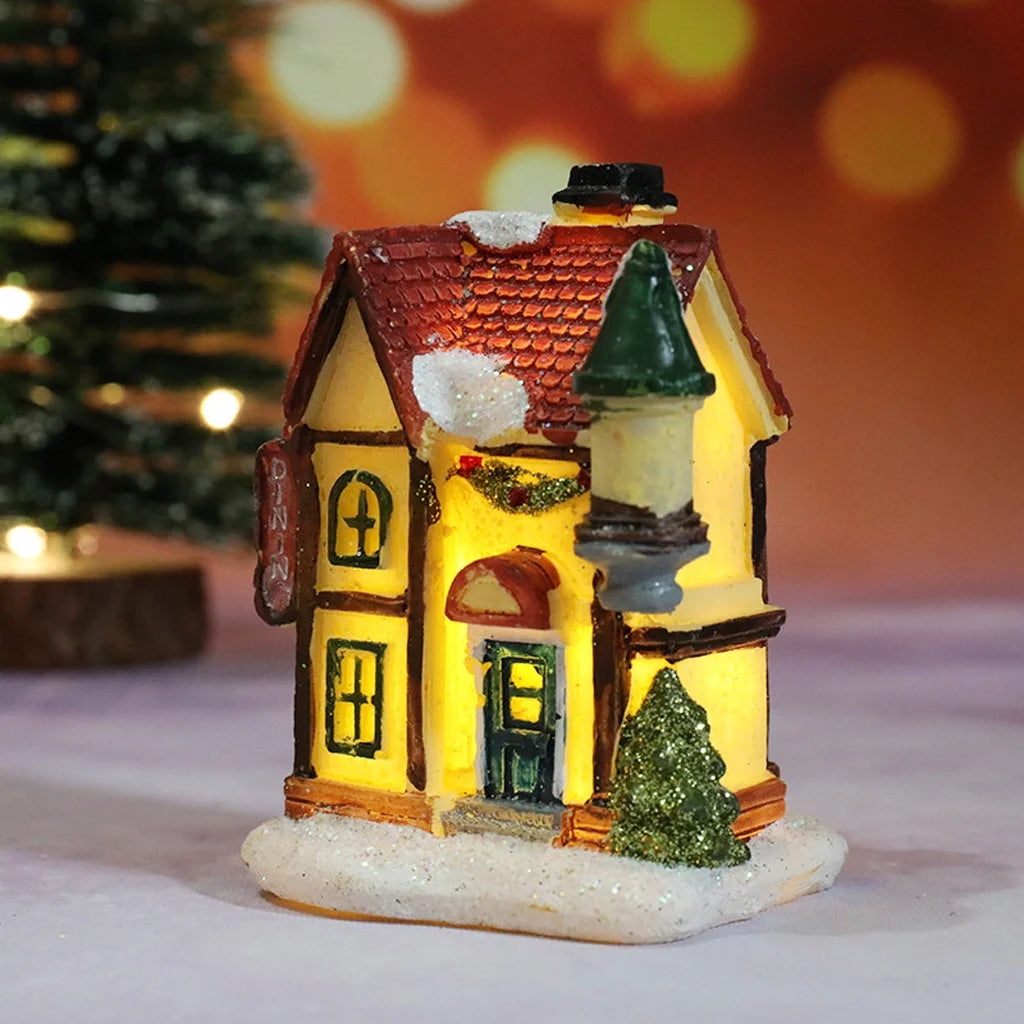 Resin Miniature House Furniture LED Decoration S195