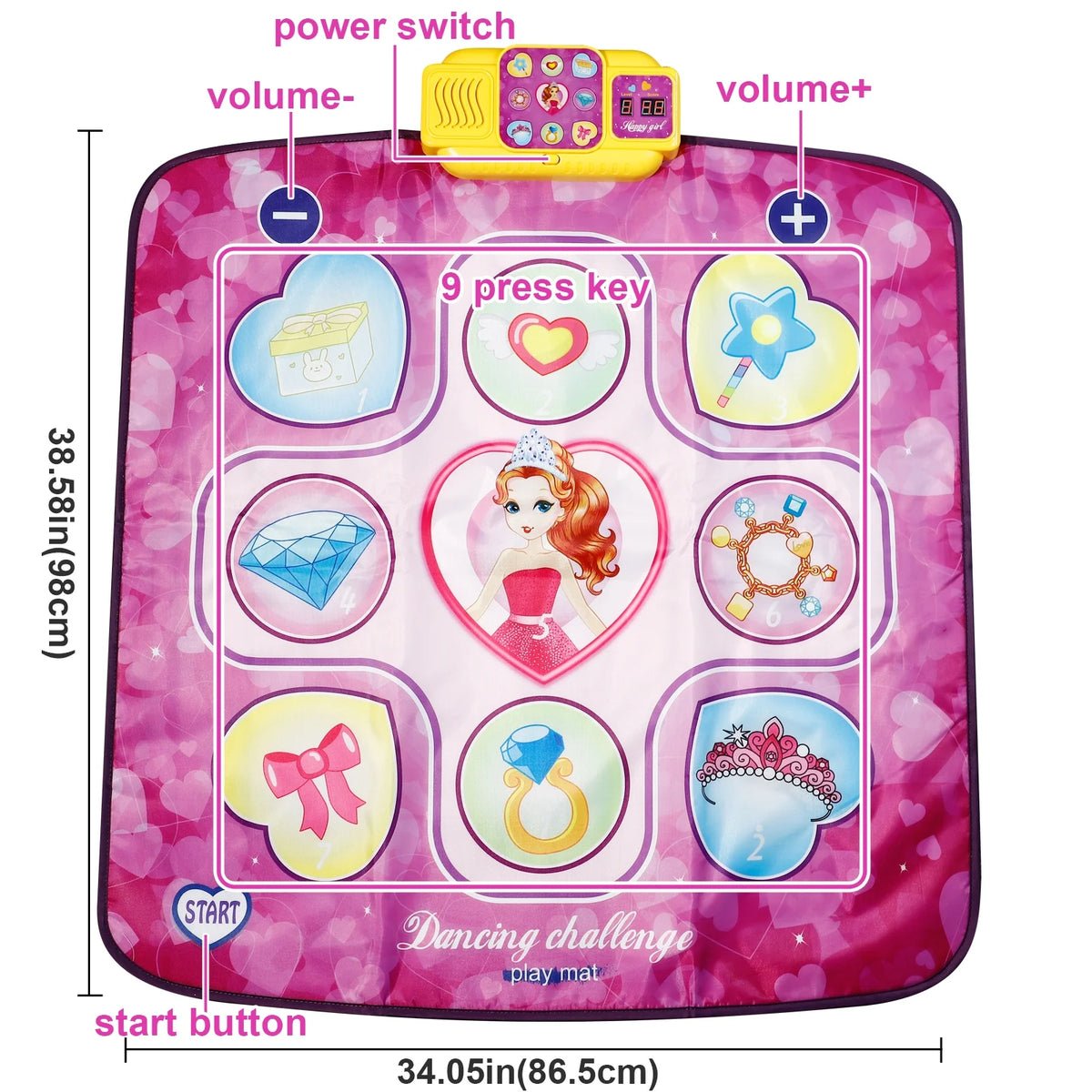 Bluetooth Dance Mat Toys Interactive Dancing Game Pad M965