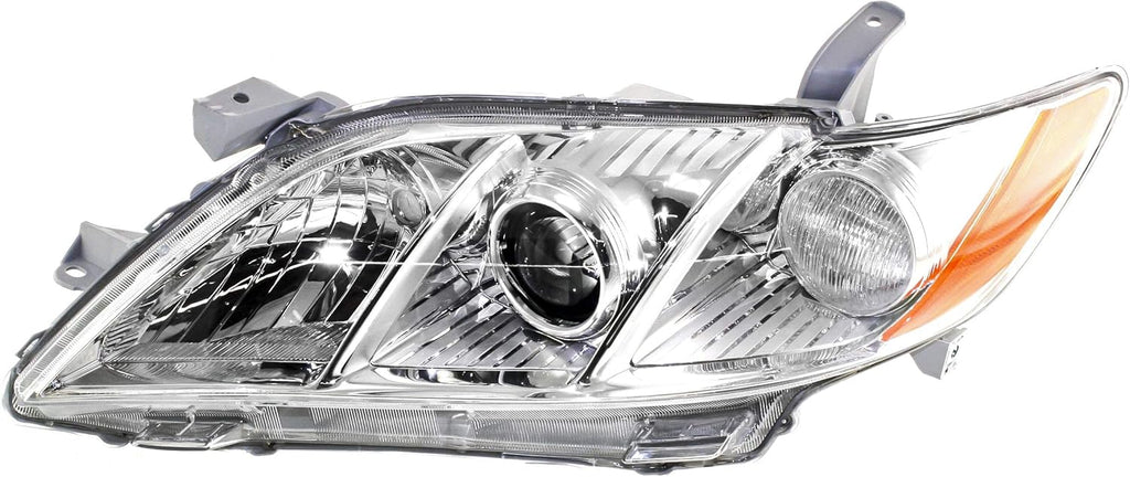 Chrome Housing Amber Reflector Clear Lens Headlight C5486