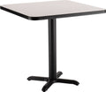 Grey Nebula Black Square Cafe Table B771