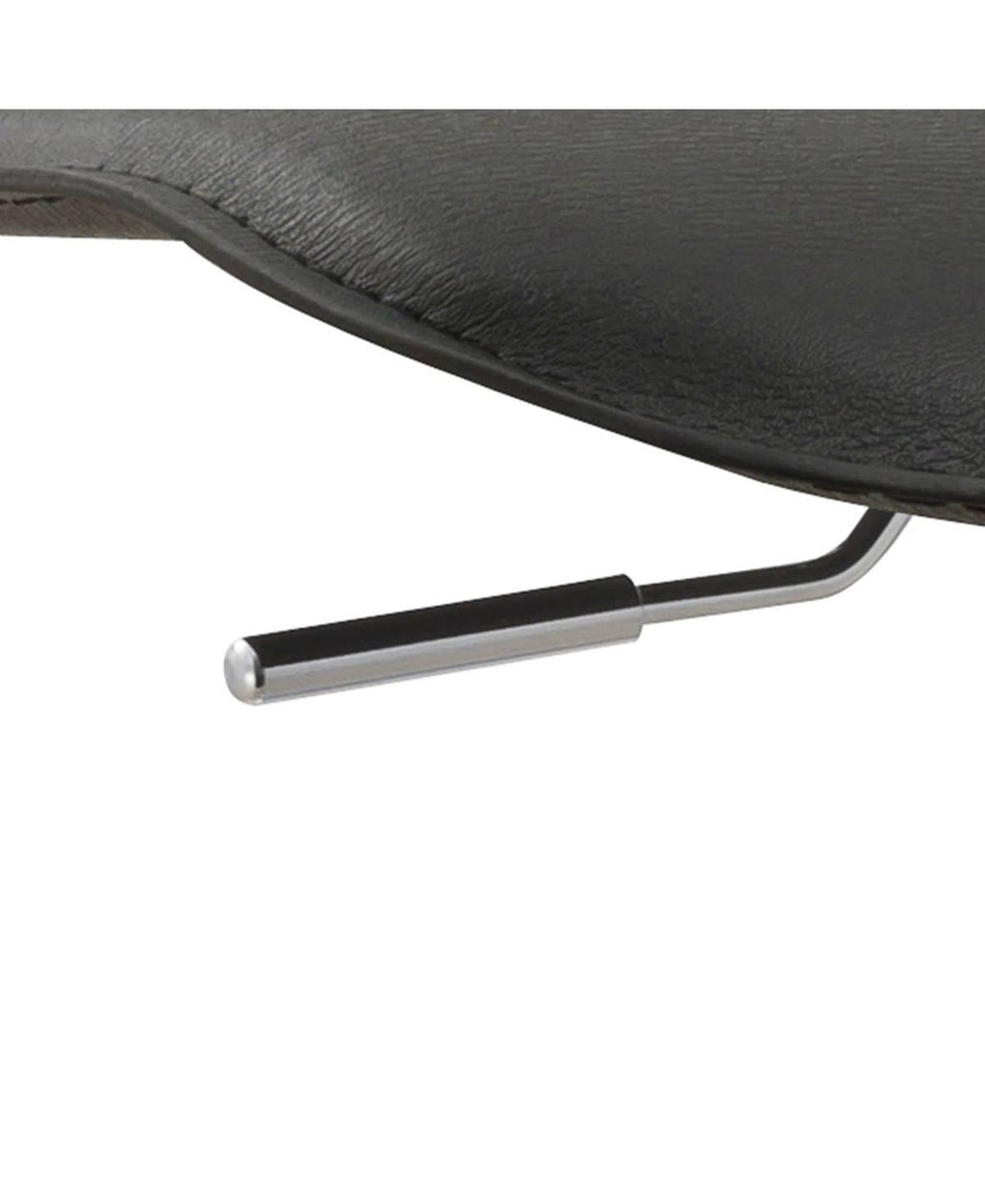 Black Contoured Hydraulic Lift Bar Stool with Footrest, Set of 2 P453