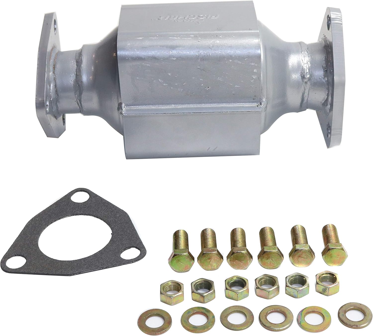 Rear Catalytic Converter with Flat Gaskets and Heat Shields H282